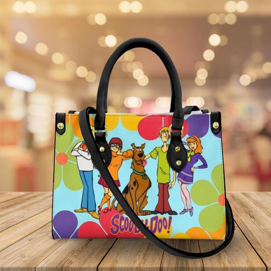 Scooby-Doo Women Leather Handbag, Scooby-Doo Handbag, Best Gift for Mother's Day