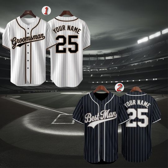 Groom & Groomsmen Matching Baseball Jersey, Groomsman Baseball Shirts