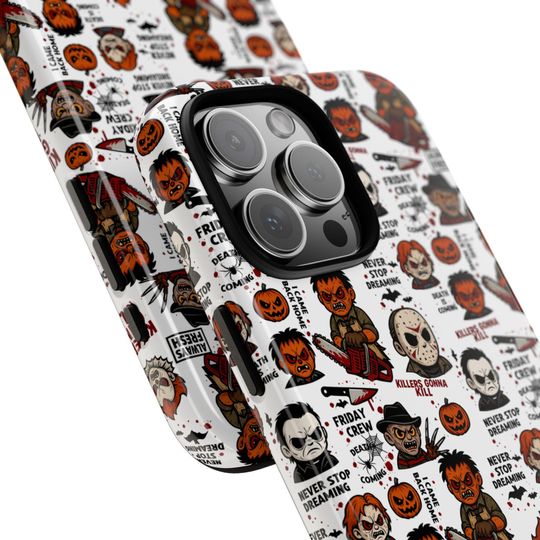 Halloween Horror Movie Phone Case, Scary Scream Terrifier iPhone Case