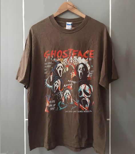 Vintage Ghostface Shirt, Vintage Horror Movie