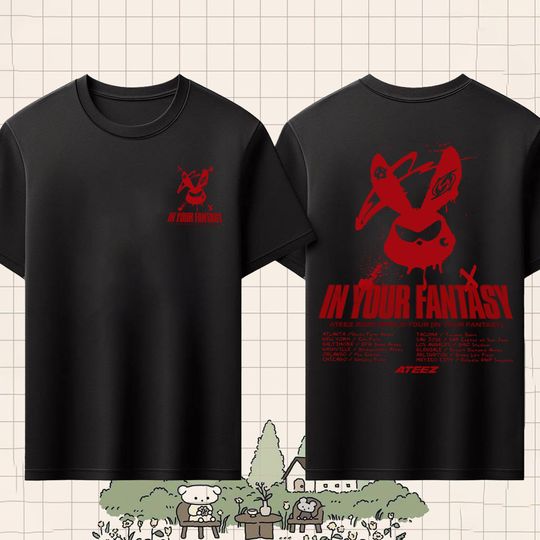 Ateez 2025 World Tour In You Fantasy Double Sided T-Shirt