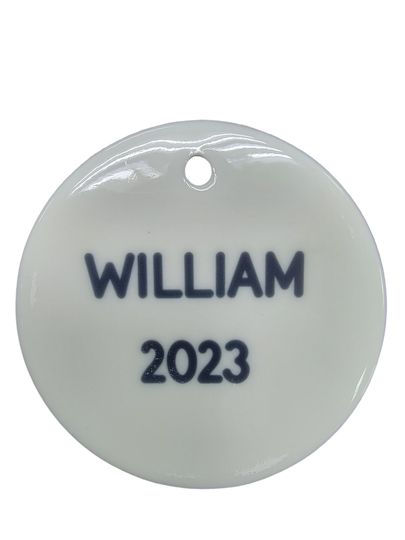 Personalized NASA Logo Ceramic Ornament - Space Christmas Decor