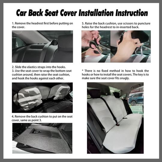 Custom Car Back Seat Covers: Soft   Blend, Universal Fit