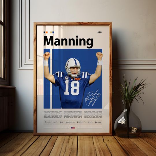 Peyton Manning, USA, Indianapolis , Denver Broncos, Poster