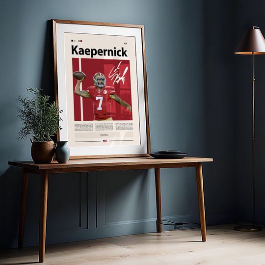 Colin Kaepernick Poster, San Francisco football Poster, Sports Poster, football Fans, Football Poster, football Wall Art, Sports Bedroom Posters