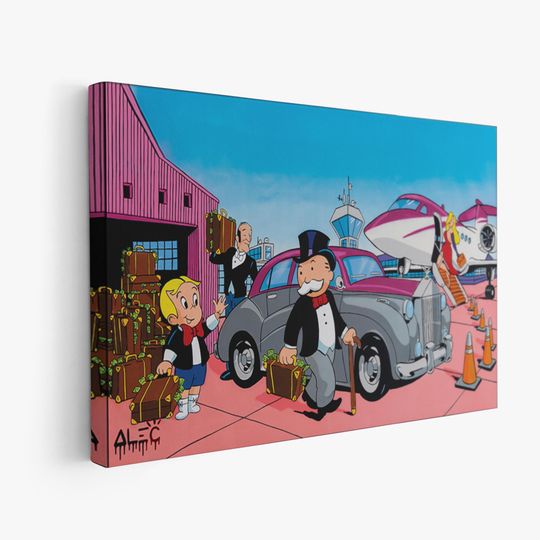 Monopoly Man Poster - Luxury Wall Art, Richie Rich, Money Wall Decor, Vertical Premium Matte Poster