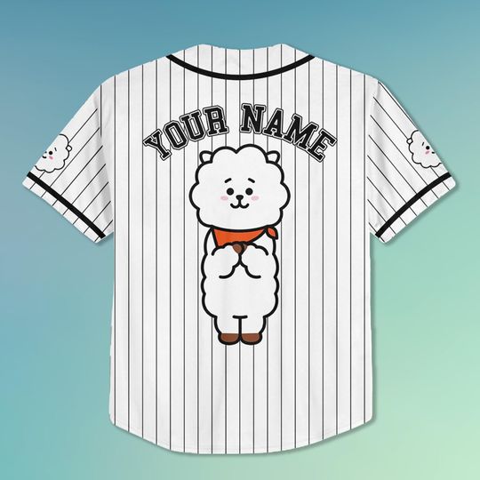 Personalized Jin RJ BT21 Baseball Jersey, Jin Run SeokJin Ep Tour Baseball Jersey, Jin World Tour 2025 Shirt, Kpop Merch