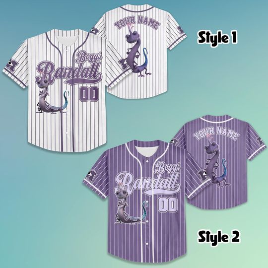 Personalized Randall Boggs Collection Baseball Jersey, Custom Randall Boggs Collection Baseball Jersey, Monsters Inc Jersey Shirt