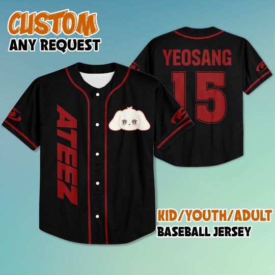 Ateez Aniteez Yeosang Baseball Jersey, Ateez In Your Fantasy Kpop Shirt, Ateez 2025 World Tour 2025 Jersey Shirt, Ateez Tour Merch