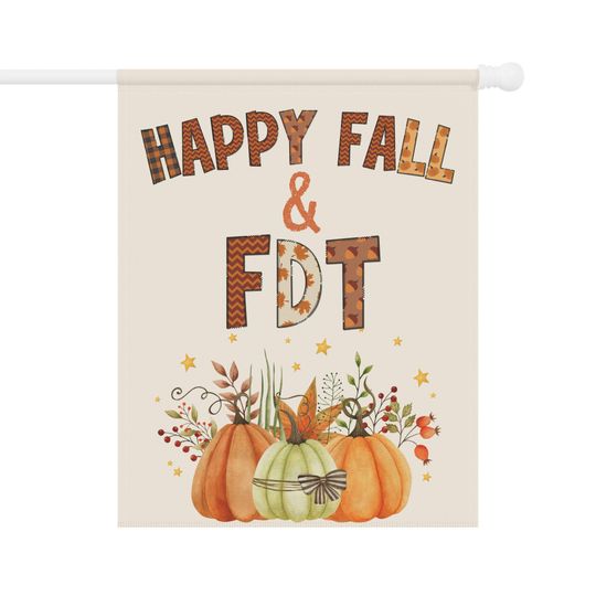 Happy Fall Anti-Trump Garden Flag | 2-Sided FDT Flag