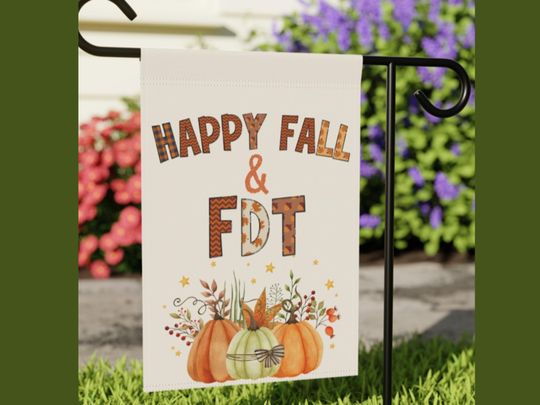 Happy Fall Anti-Trump Garden Flag | 2-Sided FDT Flag