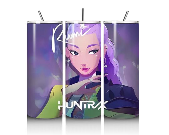 Kpop Demon Hunters Tumbler 20oz with Lid and Straw