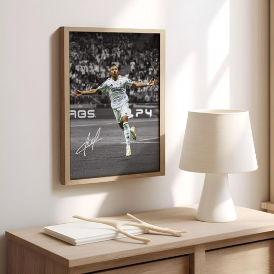 Kylian Mbappe Poster Signed Football Poster