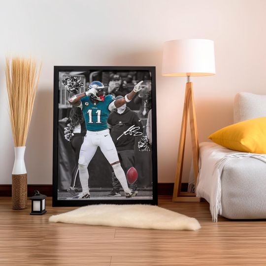 AJ Brown Poster,  Signed Football Poster