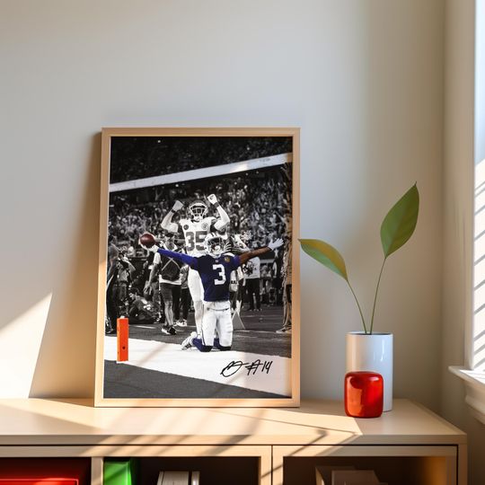 George Pickens Poster, Signed Football Poster
