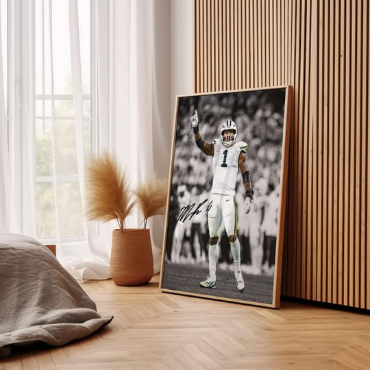 Micah Parsons Poster, Signed Football Poster