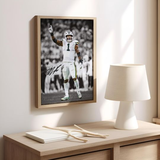 Micah Parsons Poster, Signed Football Poster