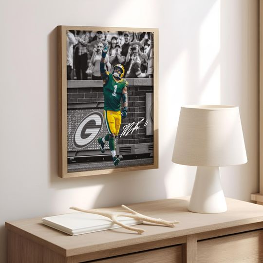 Micah Parsons Poster, Signed Football Poster