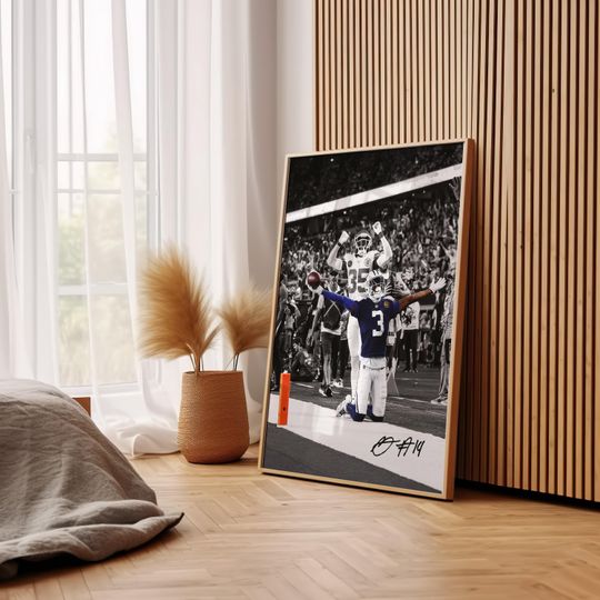 George Pickens Poster, Signed Football Poster