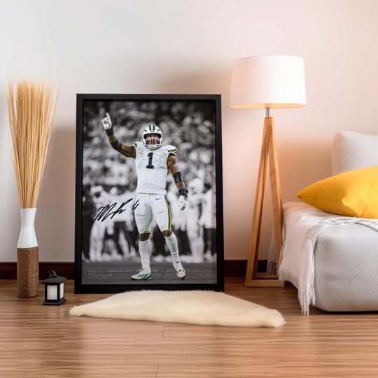 Micah Parsons Poster, Signed Football Poster