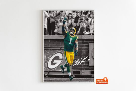Micah Parsons Poster, Signed Football Poster
