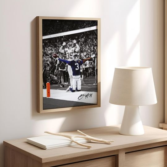 George Pickens Poster, Signed Football Poster