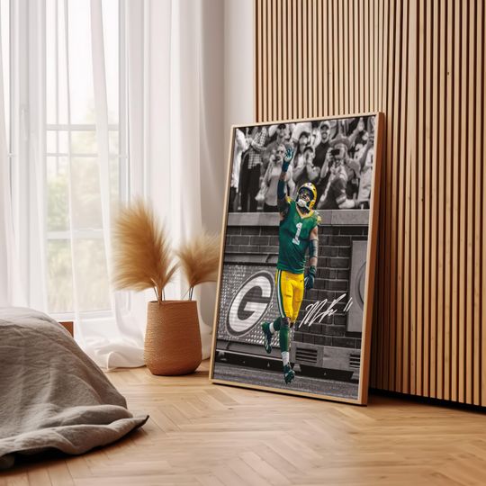 Micah Parsons Poster, Signed Football Poster