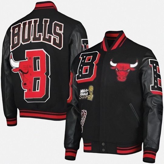 Men's Chicago Vintage Leather Baseball Bomber Jacket