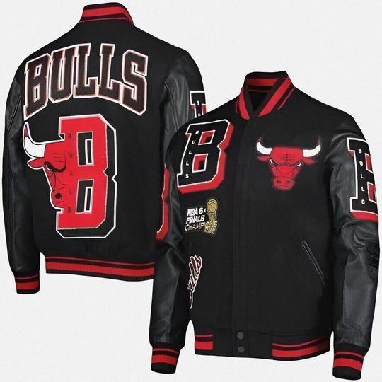 Men's Chicago Vintage Leather Baseball Bomber Jacket