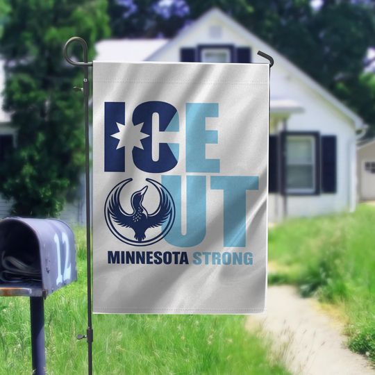 Minnesota ICE Out Flag, Minnesota Activist Garden Flag, Resistance Flag