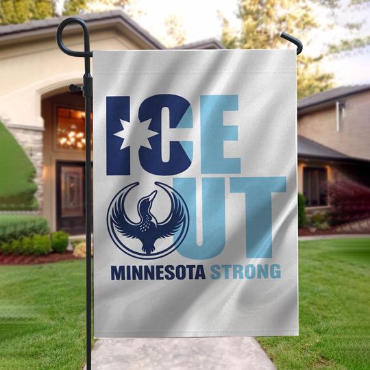 Minnesota ICE Out Flag, Minnesota Activist Garden Flag, Resistance Flag