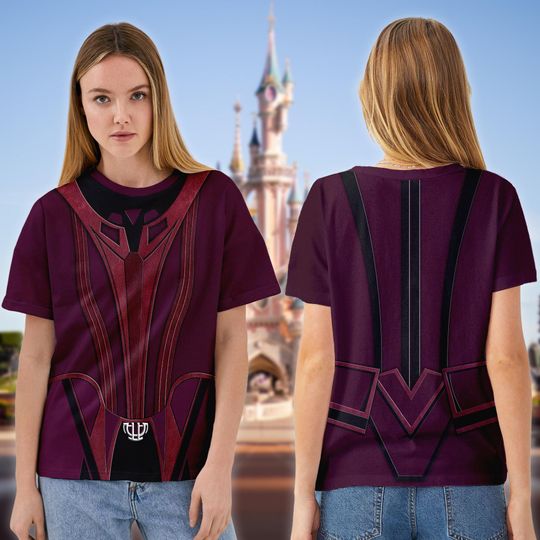 Disney WandaVision Halloween Cosplay Costume 3D T-Shirt