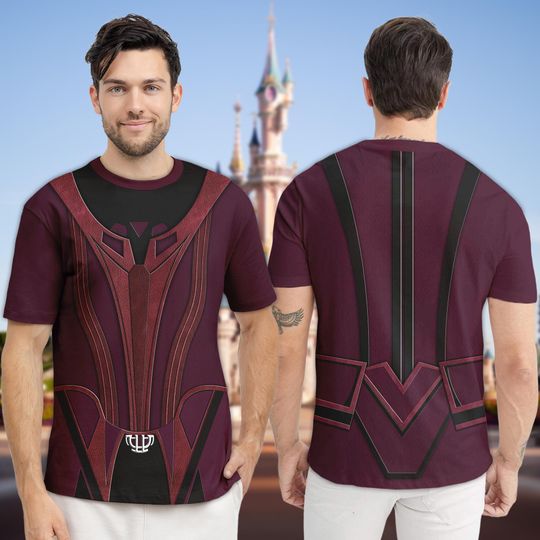 Disney WandaVision Halloween Cosplay Costume 3D T-Shirt