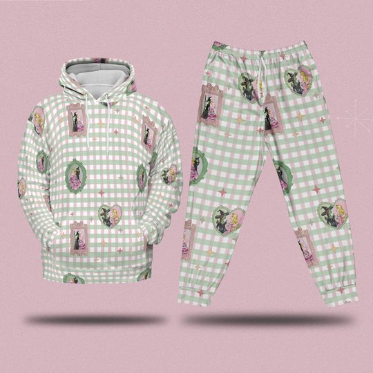 Elphaba and Glinda Hoodie Jogger Set Wizard of Oz Movie Shirts Wicked Musical Gift
