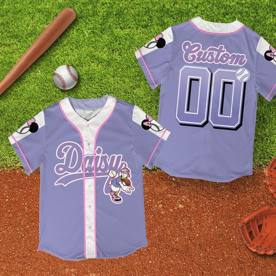 Personalized Vintage Disney Daisy Duck Baseball Jersey