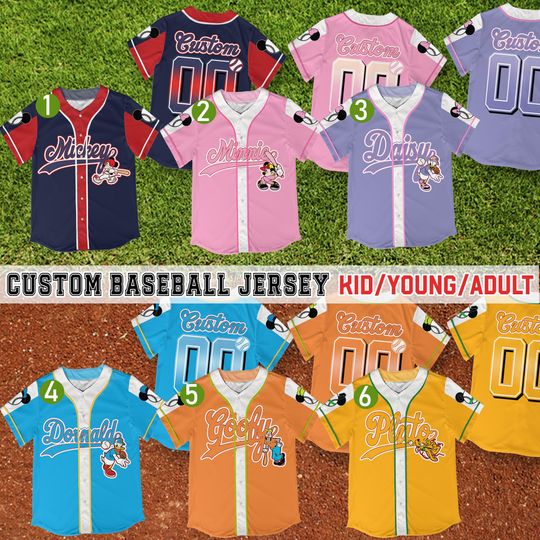 Personalized Vintage Disney Daisy Duck Baseball Jersey
