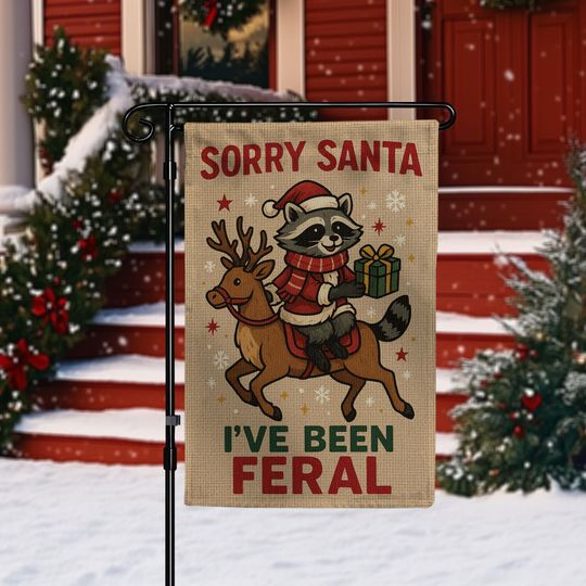Funny Christmas Garden Flag