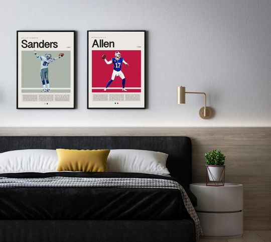 Jalen Hurts Poster, football Poster, Sports Poster, Modern Sports Art, football Gifts, Super Bowl Poster, American Football Poster