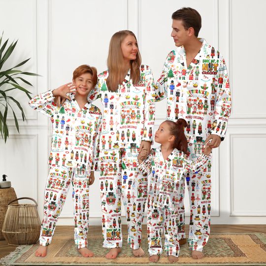 Nutcracker Christmas Pajamas Set, Nutcracker Ballet Holiday Pajamas, Nutcracker Pajamas Pants