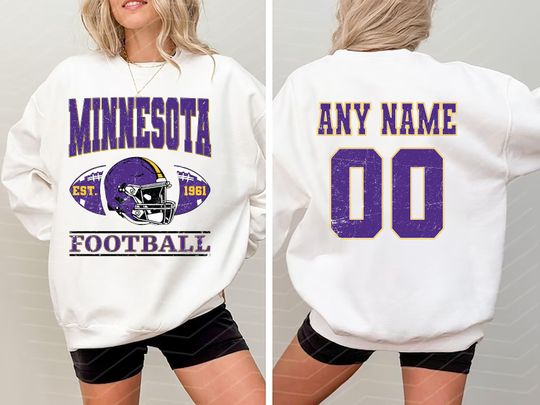 Vintage Minnesota Football Sweatshirts, Gift for Football Fan