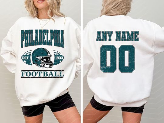 Vintage Philadelphia Football Sweatshirts, Gift for Football Fan