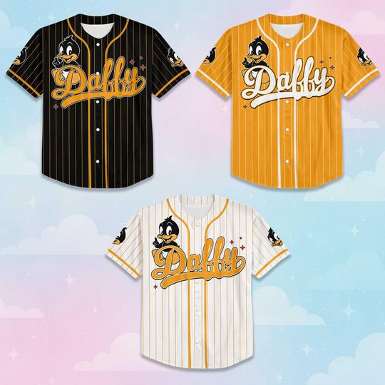 Personalized Daffy Duck Baseball Jersey, Custom Looney Tunes Jersey Shirt, Custom Family Outfit