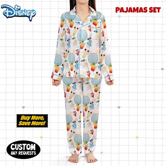 I'm Making Pour Choices Around The World Pajamas , Epcot Drinking Tee, Family Vacation Shirt, Retro Theme Park Graphic Pajamas