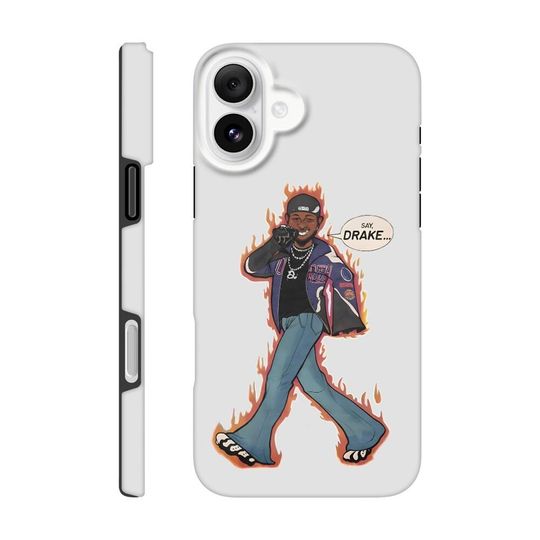 Kendrick Lamar 'Say Drake' Comic Print iPhone Case