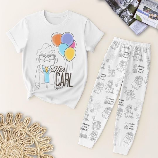 Disney Pixar Up T-Shirt and Pants, Valentine Movie Couple Shirt, WDW Matching Shirt, Valentine Gift for Boyfriends Girlfriends