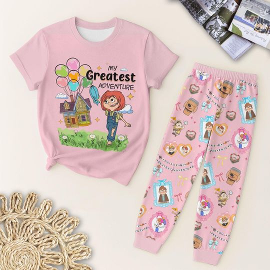 Disney Up Movie Valentine Day T-Shirt and Pants, Valentine Pajamas Set, Honeymoon Shirt, WDW Movie Couple Matching Tee, Magic Kingdom Gift