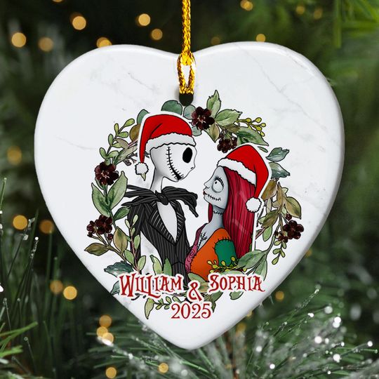 Personalized Nightmare Before Christmas Ornament