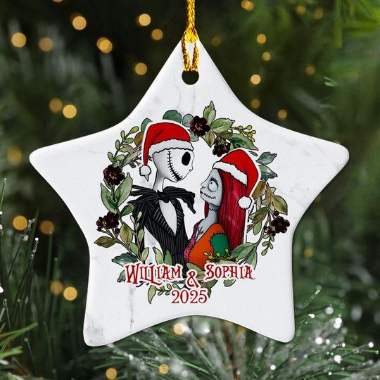Personalized Nightmare Before Christmas Ornament