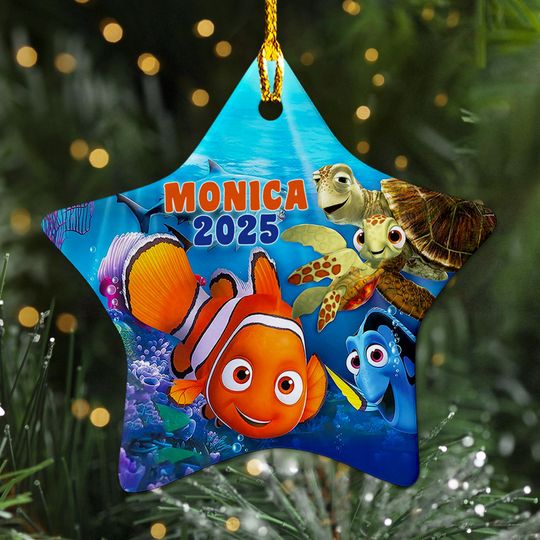 Personalized Nemo And Friends Christmas Ornament, Finding Dory 2025 Christmas Tree Decor
