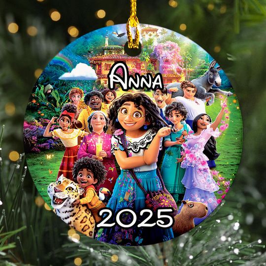 Personalized Encanto Madrigals Christmas Ornament, Music Movie 2025 Christmas Tree Decor